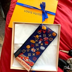 Authentic blue Louis Vuitton Bandeau